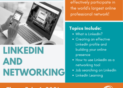 LinkedIn and Networking Social Media post