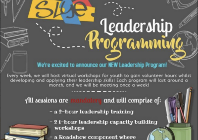 A Leadership Program Flyer With Event Details