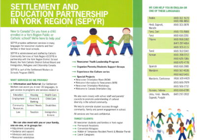 Settlement and Education Program Flyer