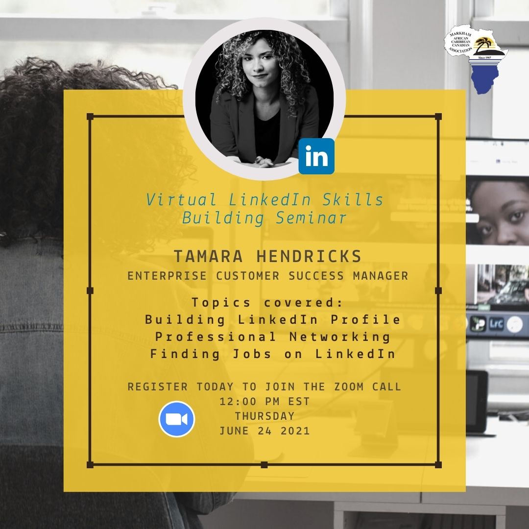 Poster for Tamara Hendricks Live Seminar Event