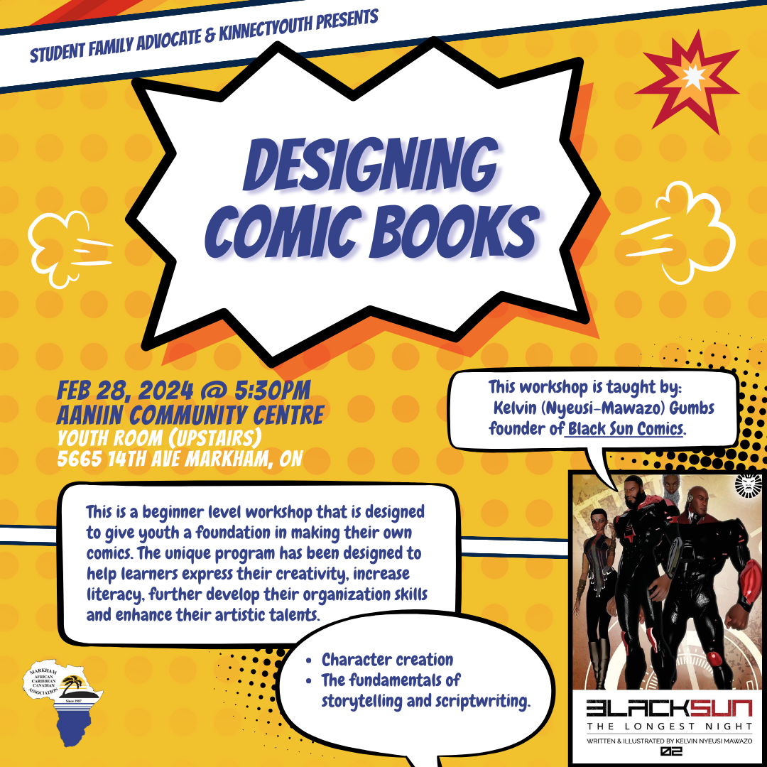 Flyer for designing comic books