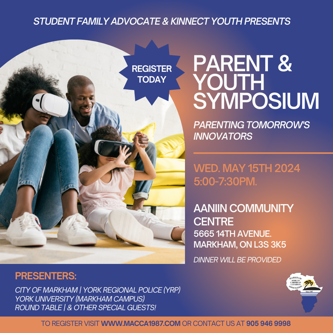 Flyer for Parent & Youth Symposium