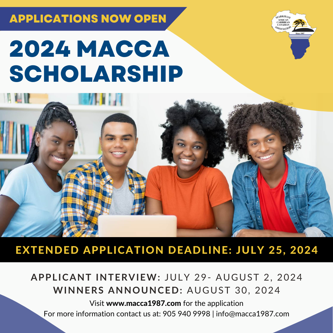 extended deadline for MACCA 2024 scholarship program. new deadline July 25 2024